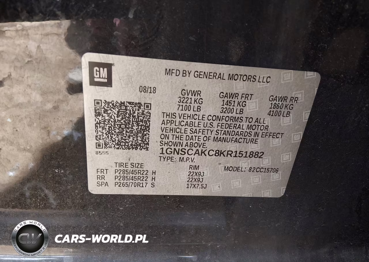 2019 Chevrolet Tahoe Ls VIN:1GNSCAKC8KR151882 - 9