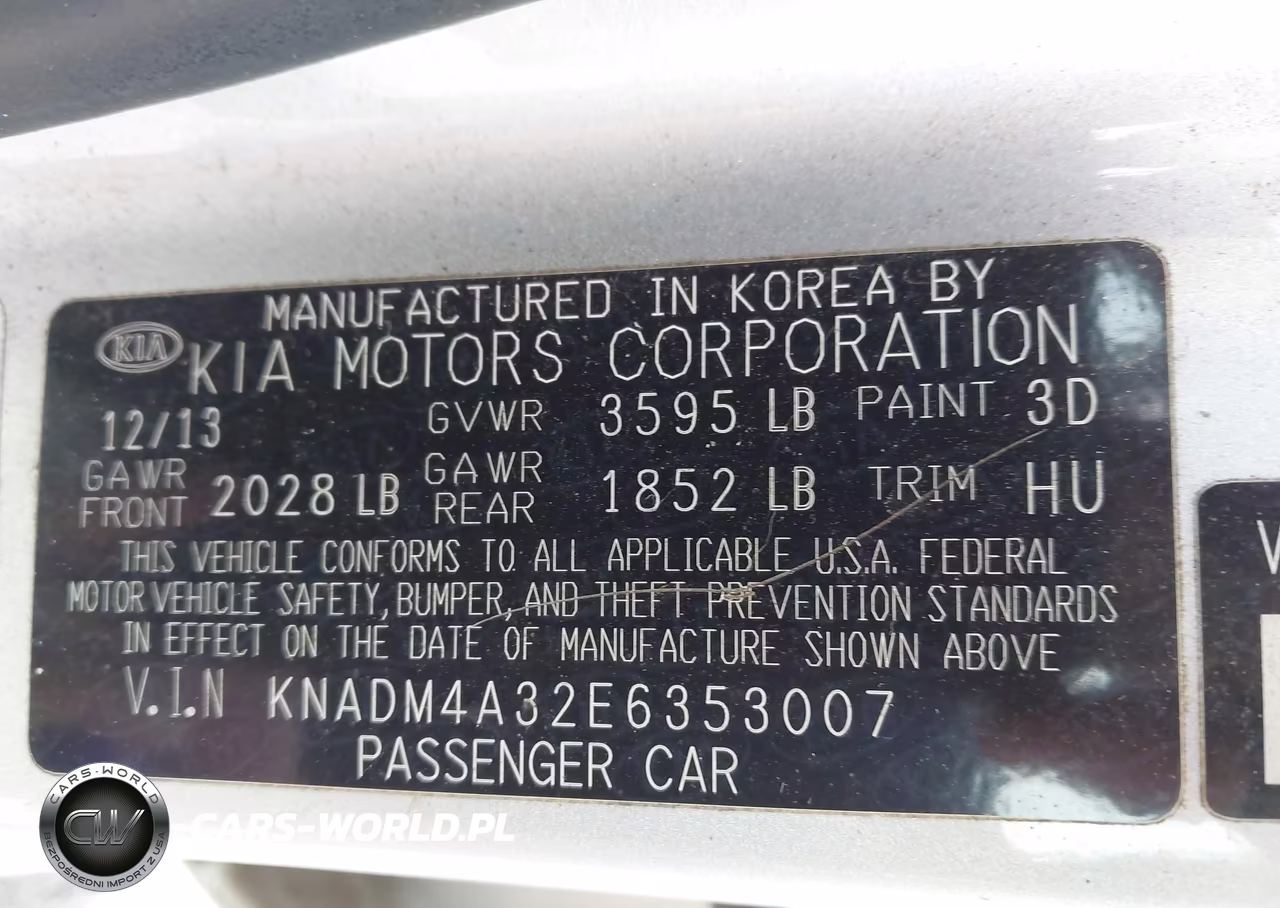 2014 Kia Rio Lx VIN:KNADM4A32E6353007 - 9