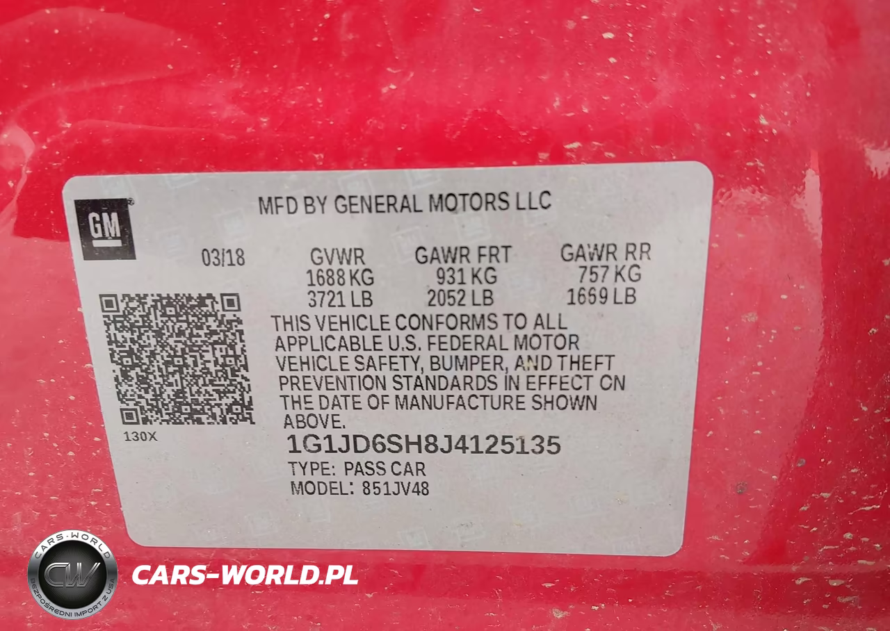 2018 Chevrolet Sonic Lt Auto VIN:1G1JD6SH8J4125135 - 9