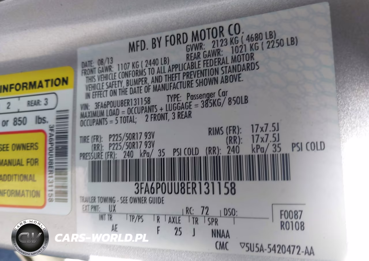 2014 Ford Fusion Hybrid S VIN:3FA6P0UU8ER131158 - 9