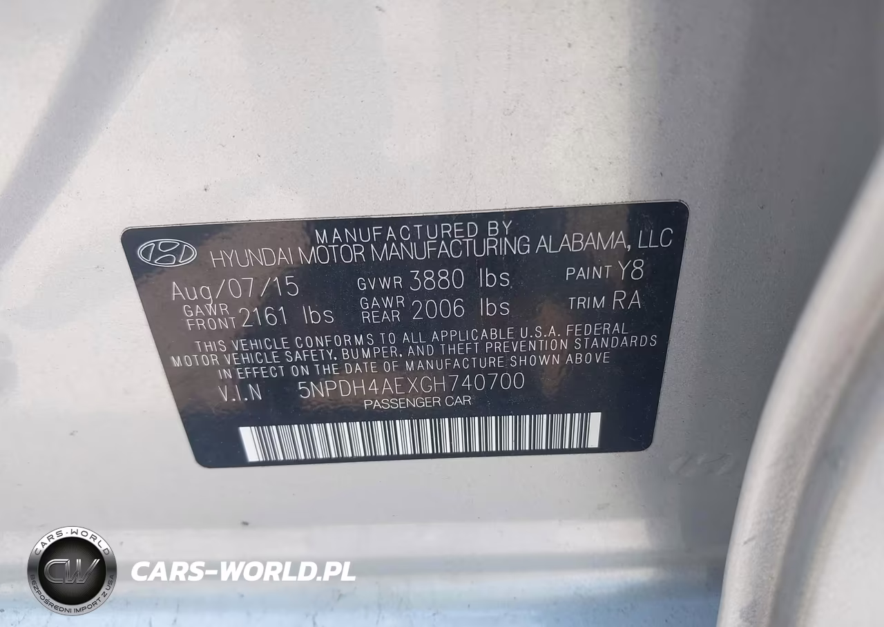2016 Hyundai Elantra Se VIN:5NPDH4AEXGH740700 - 9