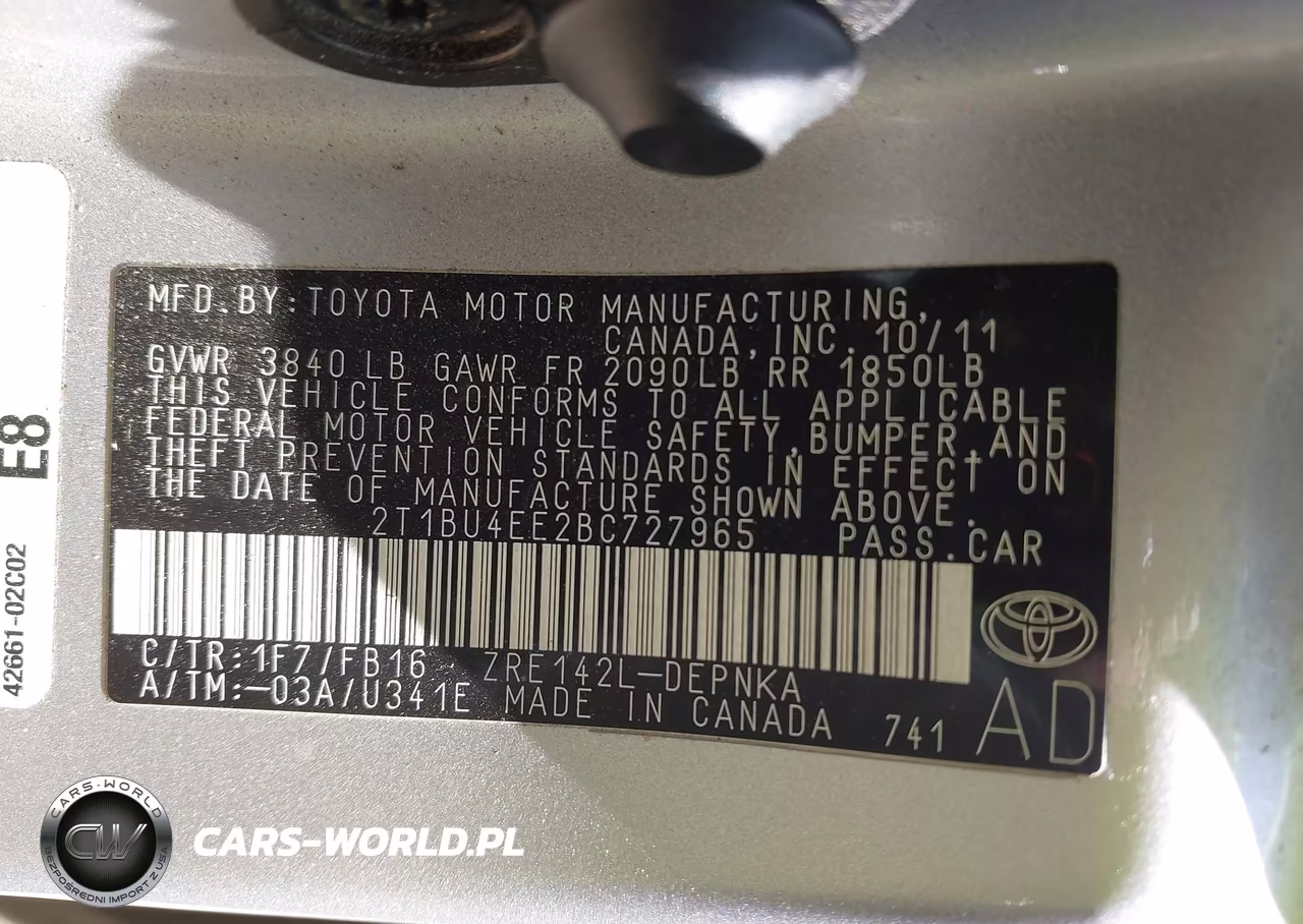 2011 Toyota Corolla Le VIN:2T1BU4EE2BC727965 - 9