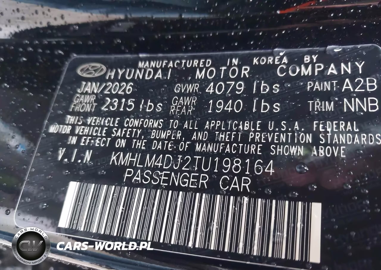 2026 Hyundai Elantra Hybrid Blue VIN:KMHLM4DJ2TU198164 - 9