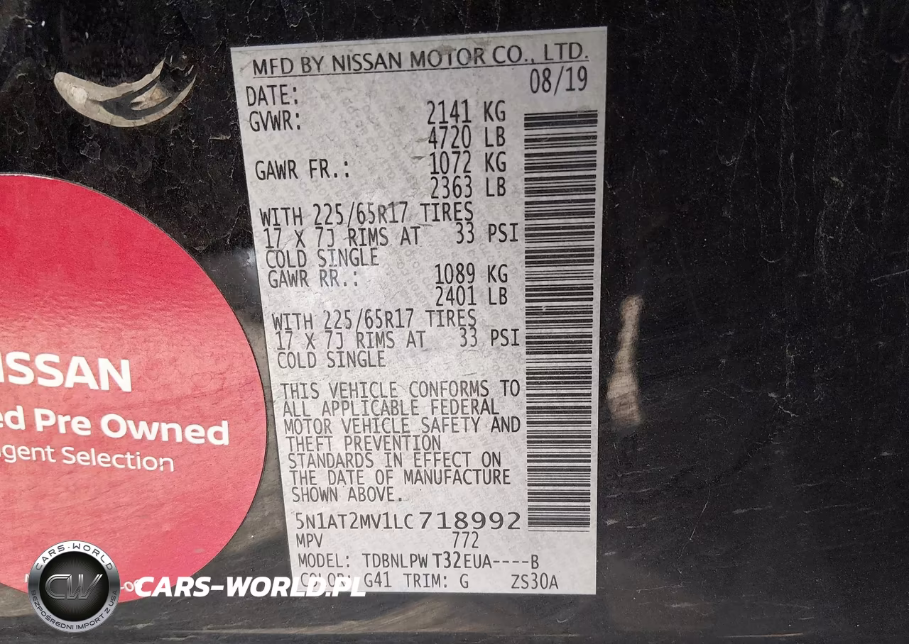 2020 Nissan Rogue S Intelligent Awd VIN:5N1AT2MV1LC718992 - 9