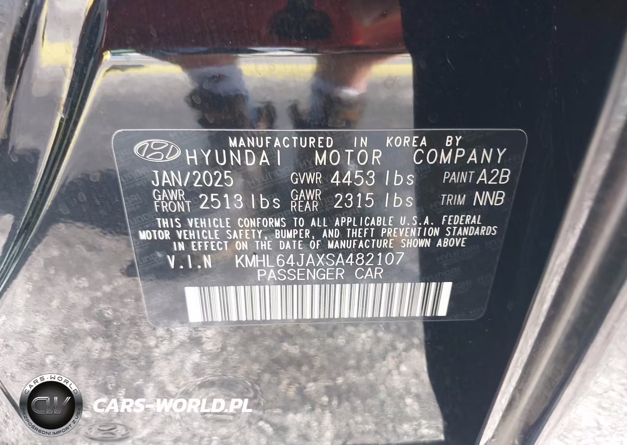 2025 Hyundai Sonata Sel VIN:KMHL64JAXSA482107 - 9