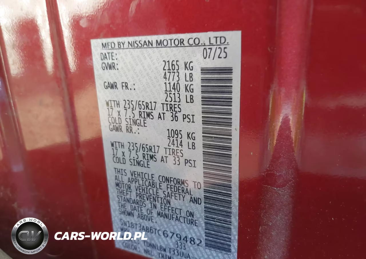 2026 Nissan Rogue S VIN:5N1BT3AB6TC679482 - 9