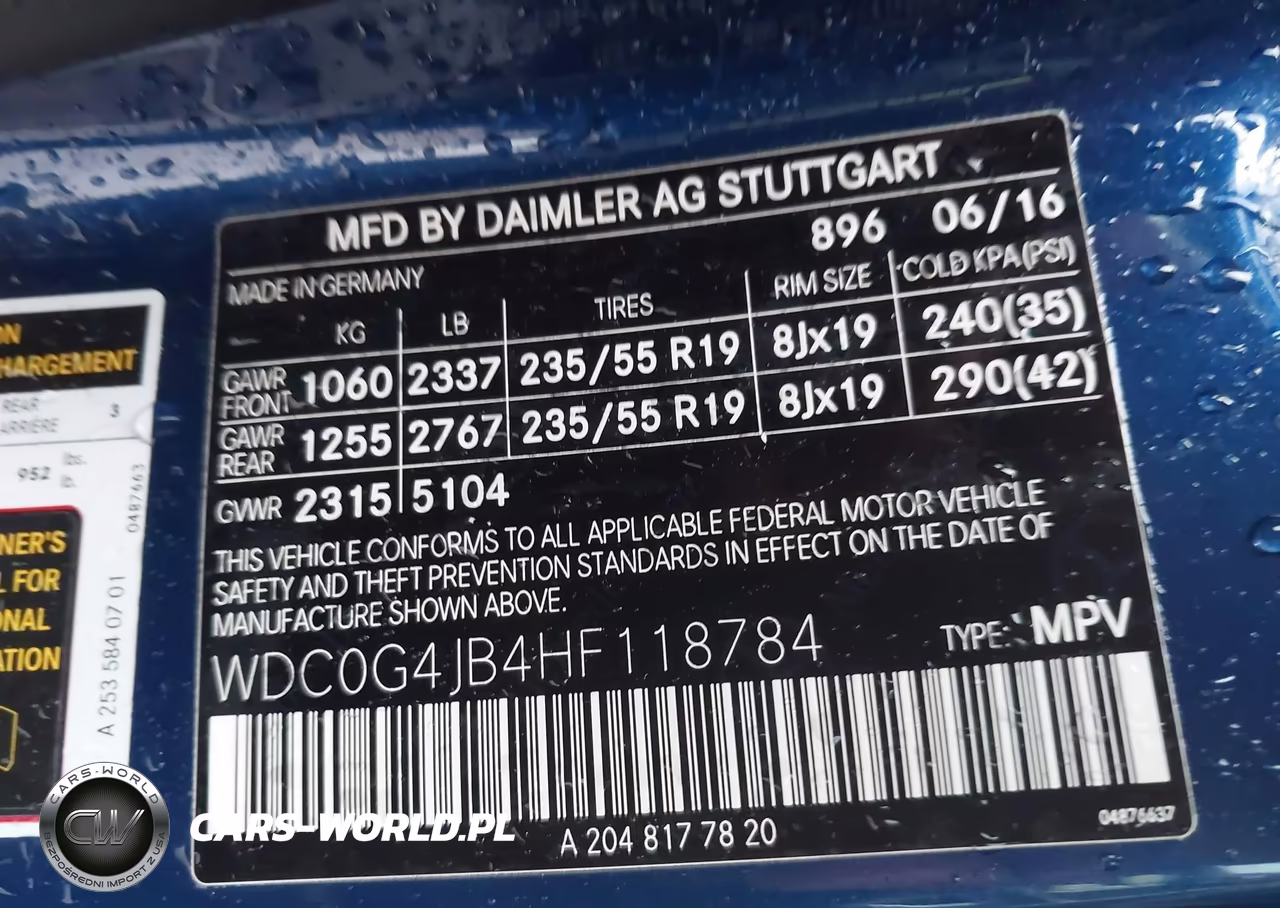 2017 Mercedes-Benz Glc 300 VIN:WDC0G4JB4HF118784 - 9