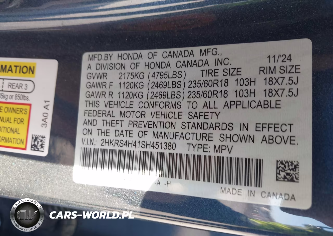 2025 Honda Cr-V Ex Awd VIN:2HKRS4H41SH451380 - 9