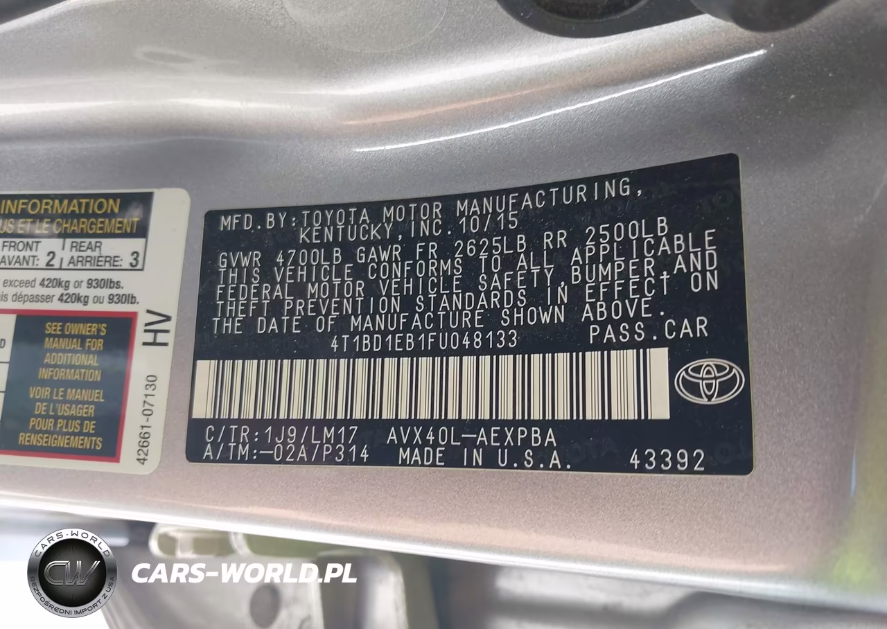 2015 Toyota Avalon Hybrid Limited VIN:4T1BD1EB1FU048133 - 9