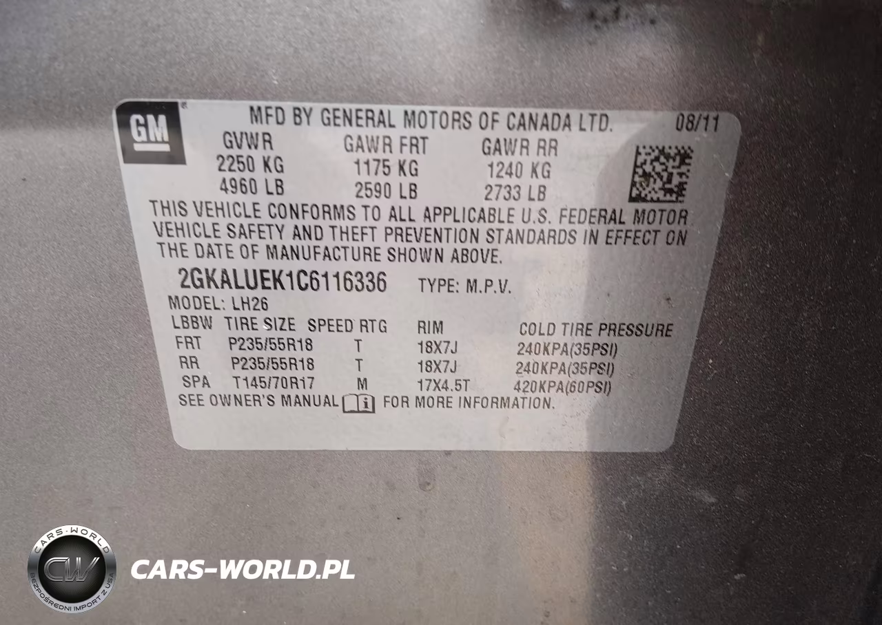 2012 GMC Terrain Slt-1 VIN:2GKALUEK1C6116336 - 9
