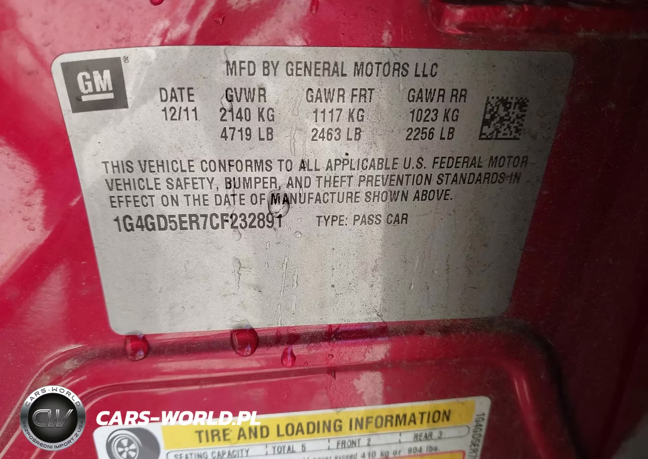 2012 Buick Lacrosse Premium 1 Group VIN:1G4GD5ER7CF232891 - 9