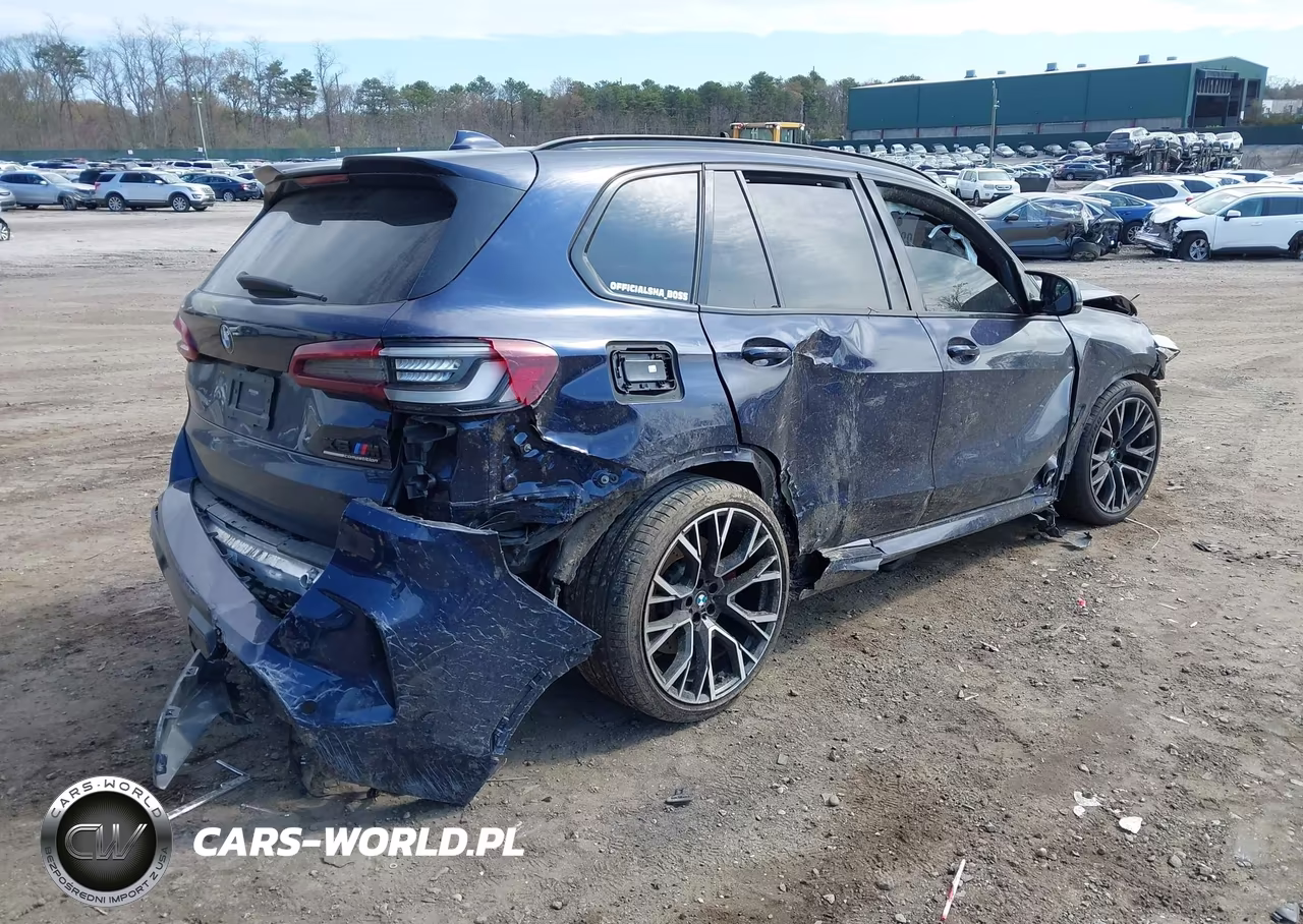 2022 BMW X5 M VIN:5YMJU0C07N9M90127 - 4
