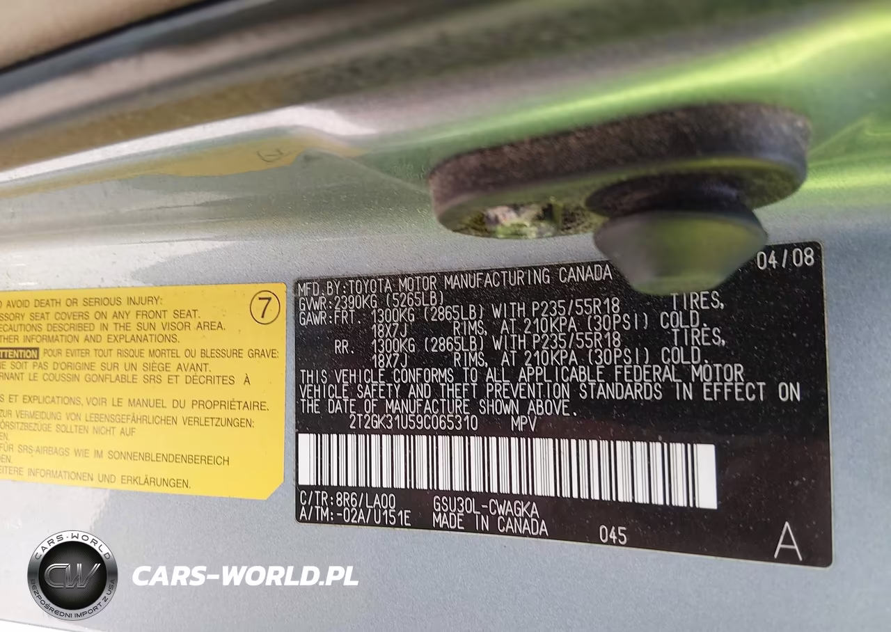 2009 Lexus Rx 350 VIN:2T2GK31U59C065310 - 9
