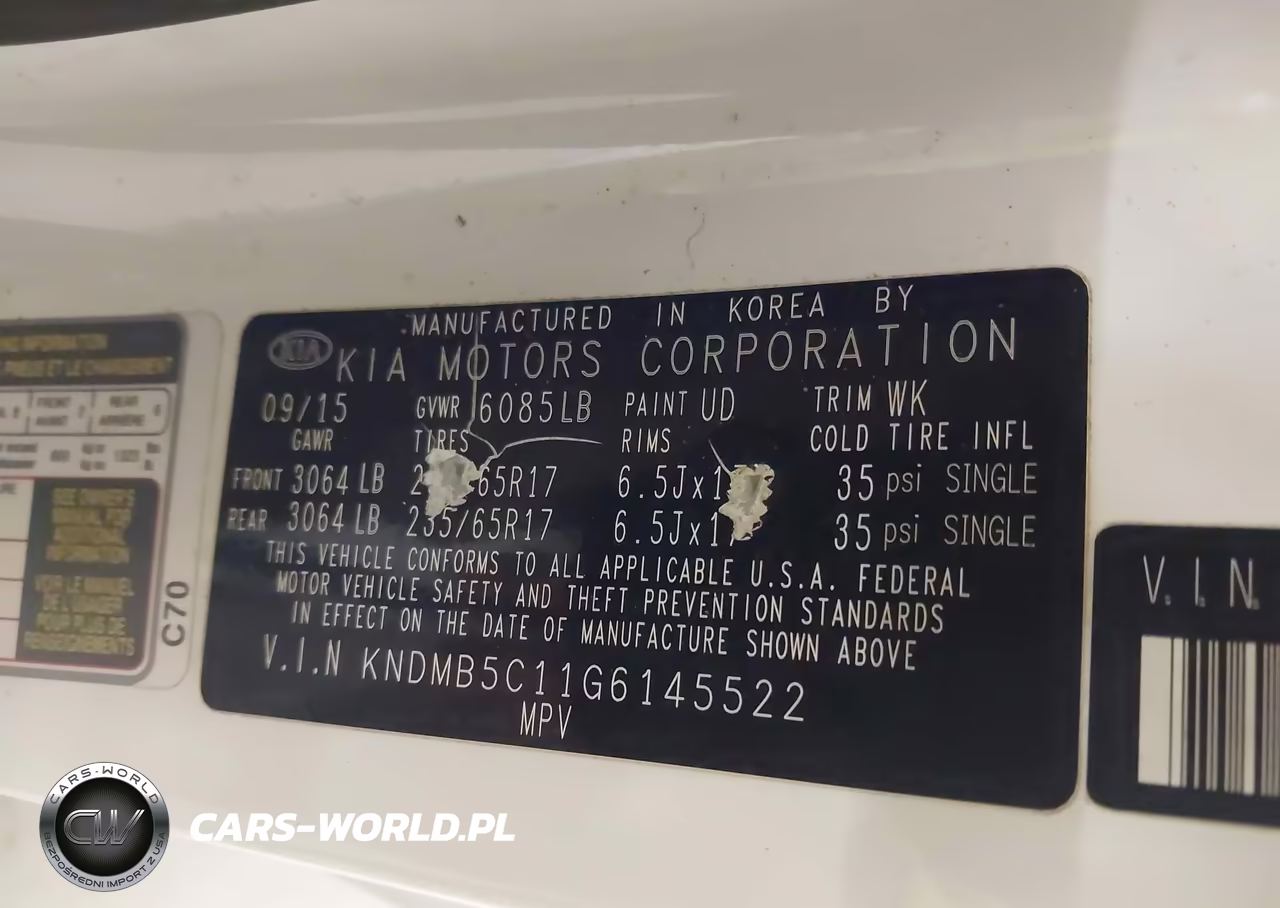 2016 Kia Sedona Lx VIN:KNDMB5C11G6145522 - 9