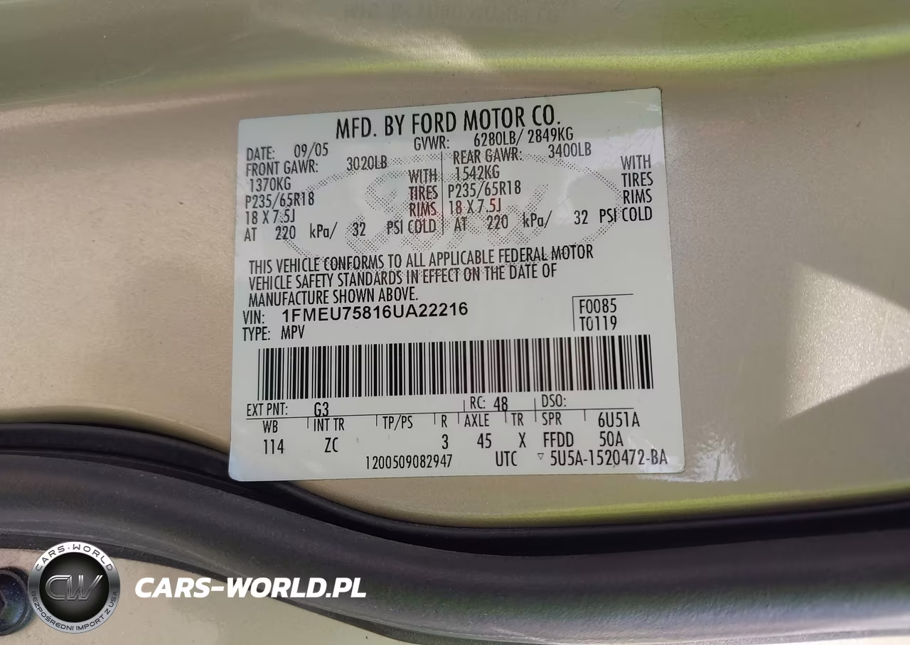 2006 Ford Explorer Limited VIN:1FMEU75816UA22216 - 9