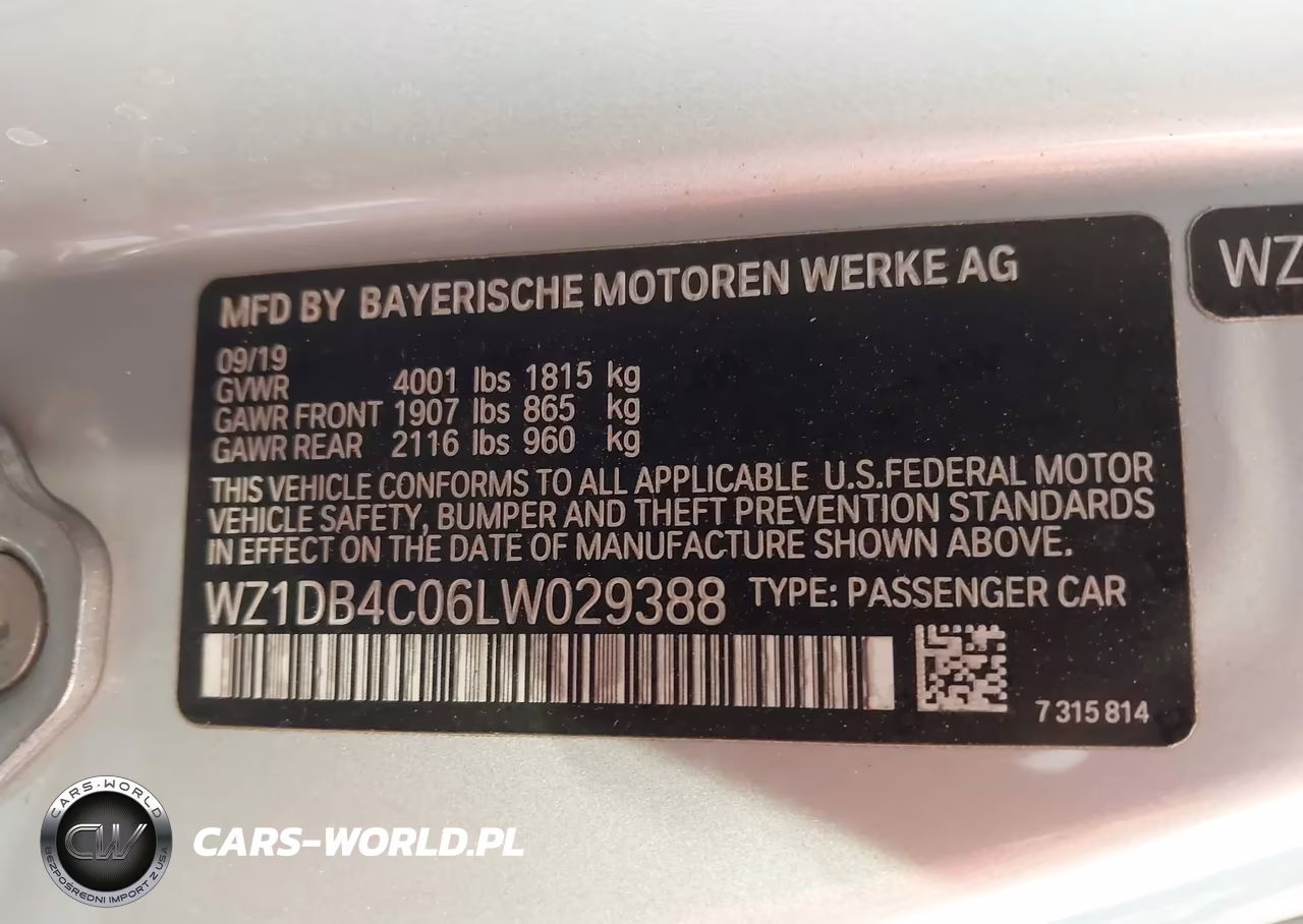 2020 Toyota Gr Supra 3.0 Premium VIN:WZ1DB4C06LW029388 - 9