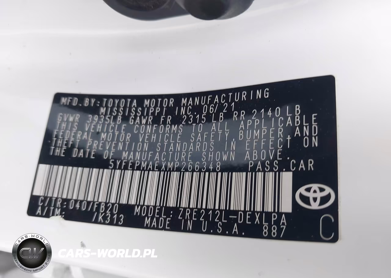 2021 Toyota Corolla Le VIN:5YFEPMAEXMP266348 - 9