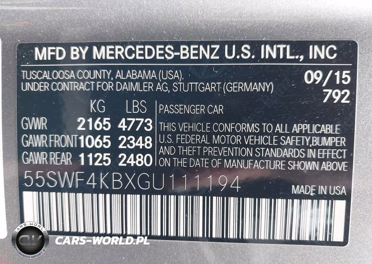 2016 Mercedes-Benz C 300 4Matic VIN:55SWF4KBXGU111194 - 9
