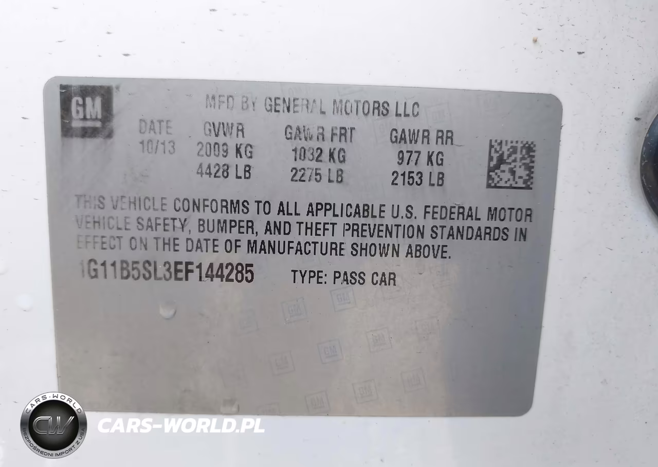 2014 Chevrolet Malibu 1Ls VIN:1G11B5SL3EF144285 - 9