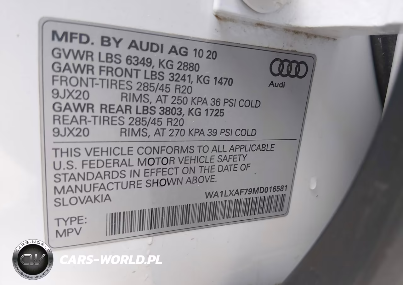 2021 Audi Q7 Premium Plus 55 Tfsi Quattro Tiptronic VIN:WA1LXAF79MD016581 - 9