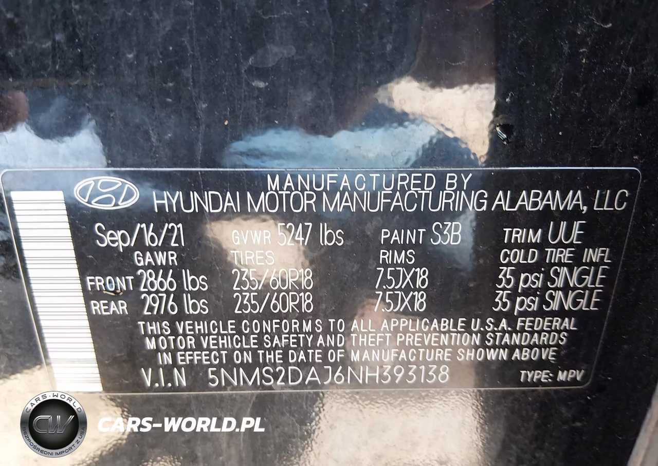 2022 Hyundai Santa Fe Sel VIN:5NMS2DAJ6NH393138 - 9