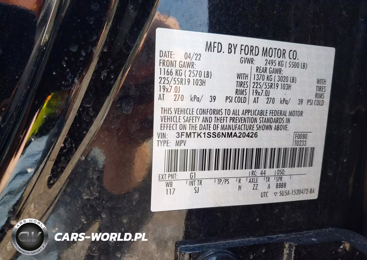 2022 Ford Mustang Mach-E Select VIN:3FMTK1SS6NMA20426 - 9