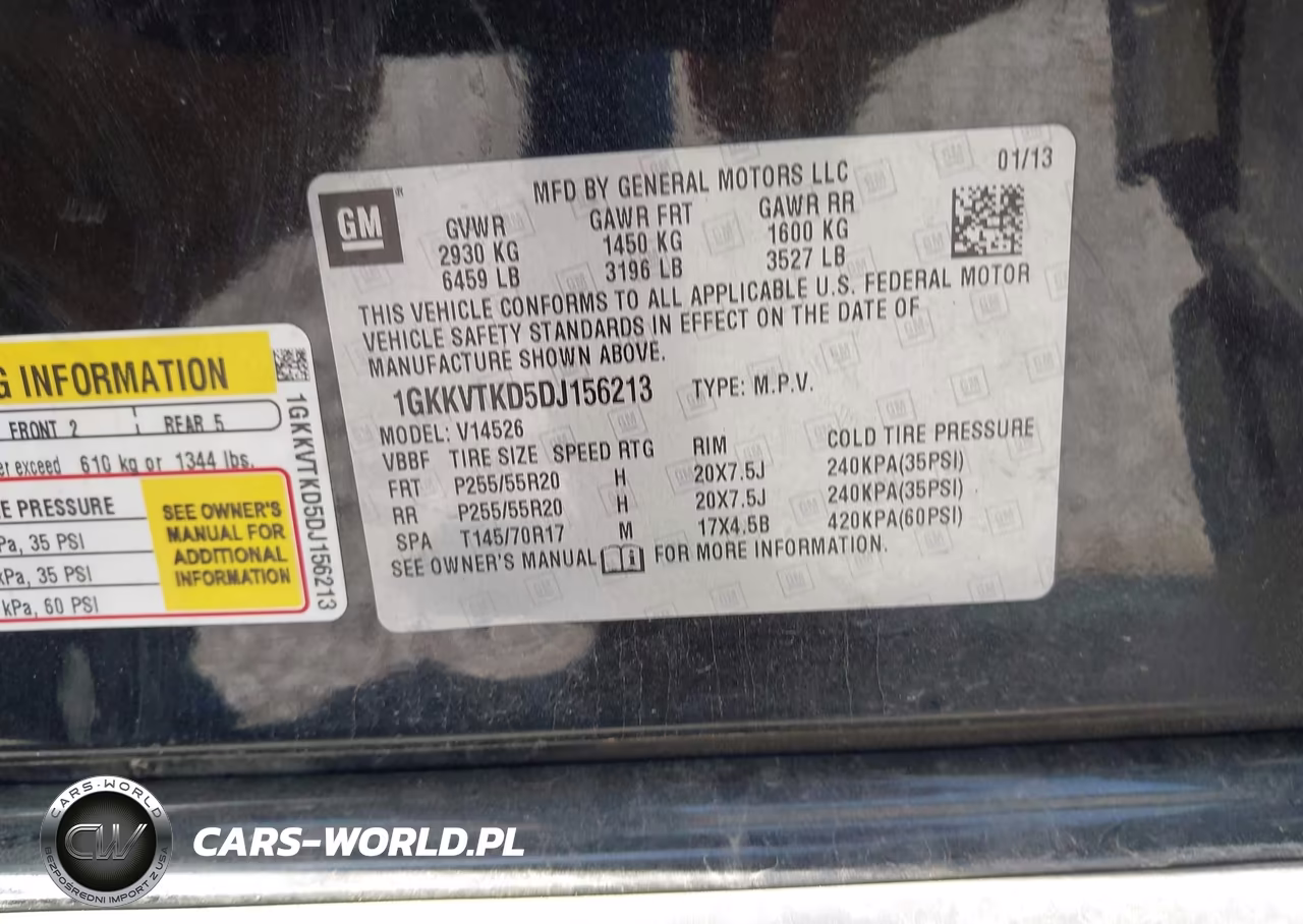 2013 GMC Acadia Denali VIN:1GKKVTKD5DJ156213 - 9