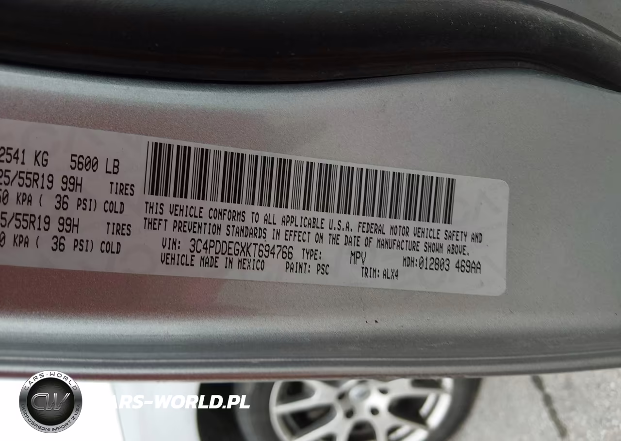 2019 Dodge Journey Gt Awd VIN:3C4PDDEGXKT694766 - 9