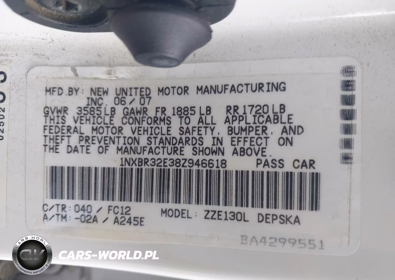 2008 Toyota Corolla S VIN:1NXBR32E38Z946618 - 9