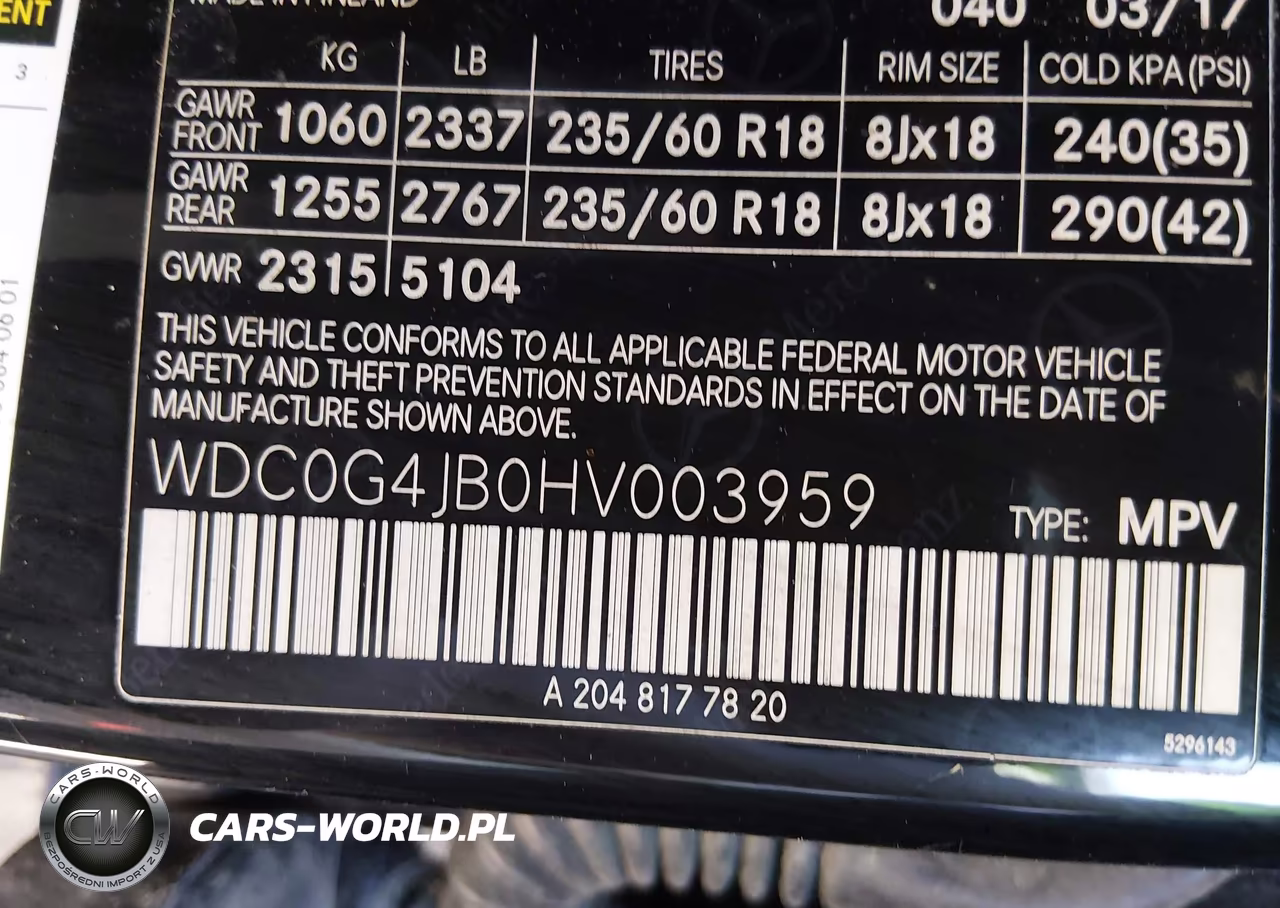 2017 Mercedes-Benz Glc 300 VIN:WDC0G4JB0HV003959 - 9