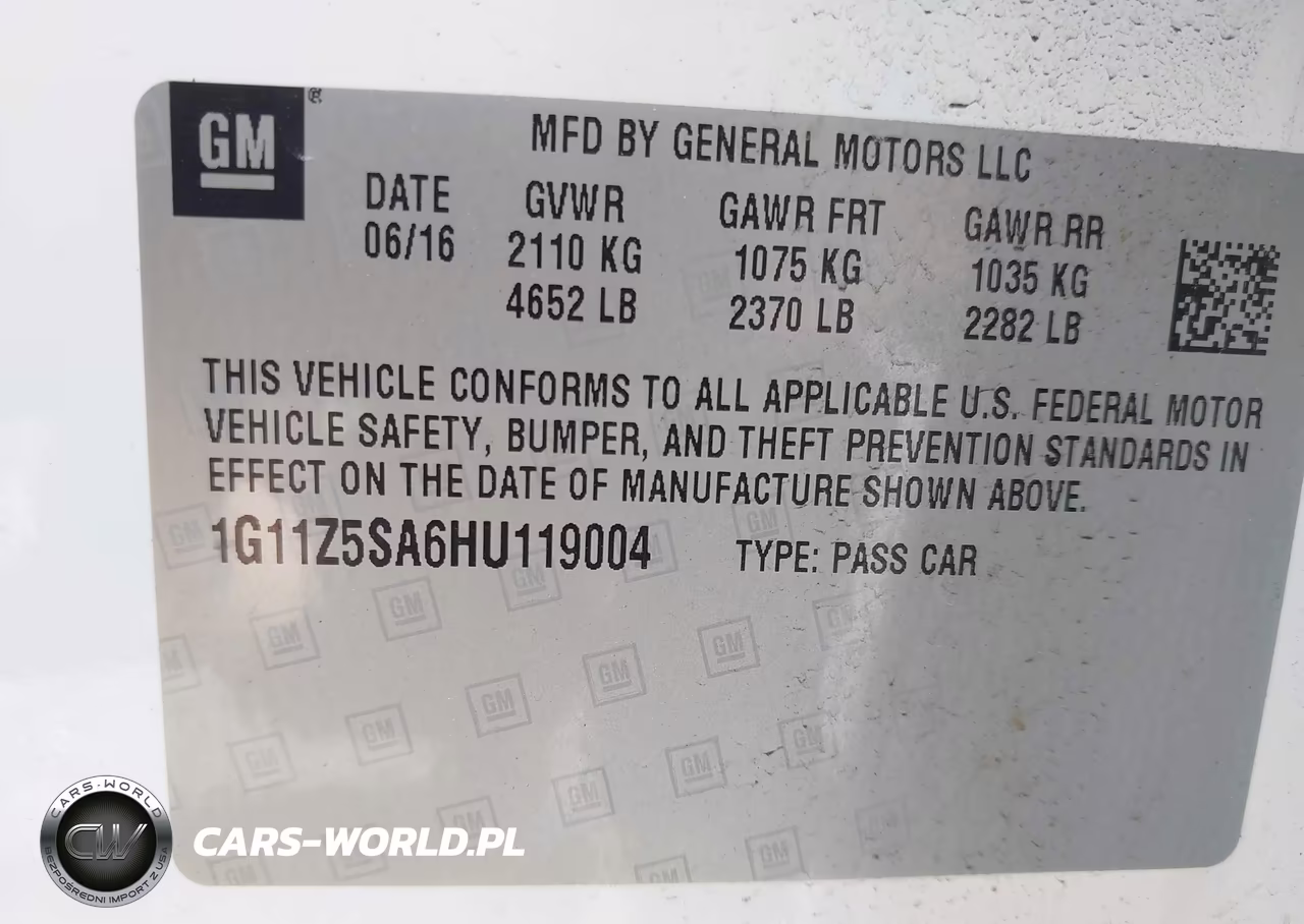 2017 Chevrolet Impala Ls VIN:1G11Z5SA6HU119004 - 9