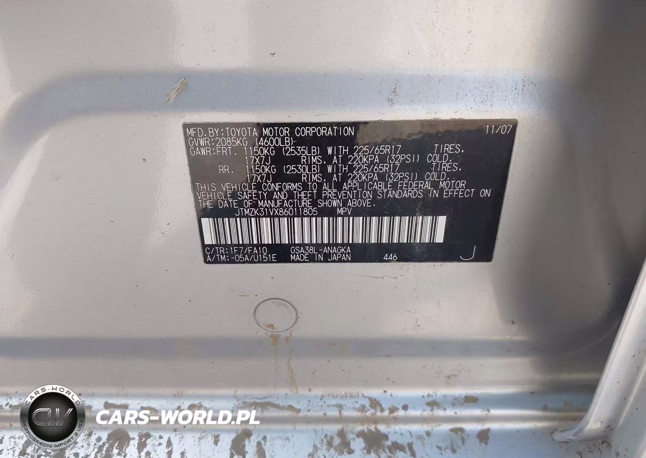 2008 Toyota Rav4 Limited V6 VIN:JTMZK31VX86011805 - 9