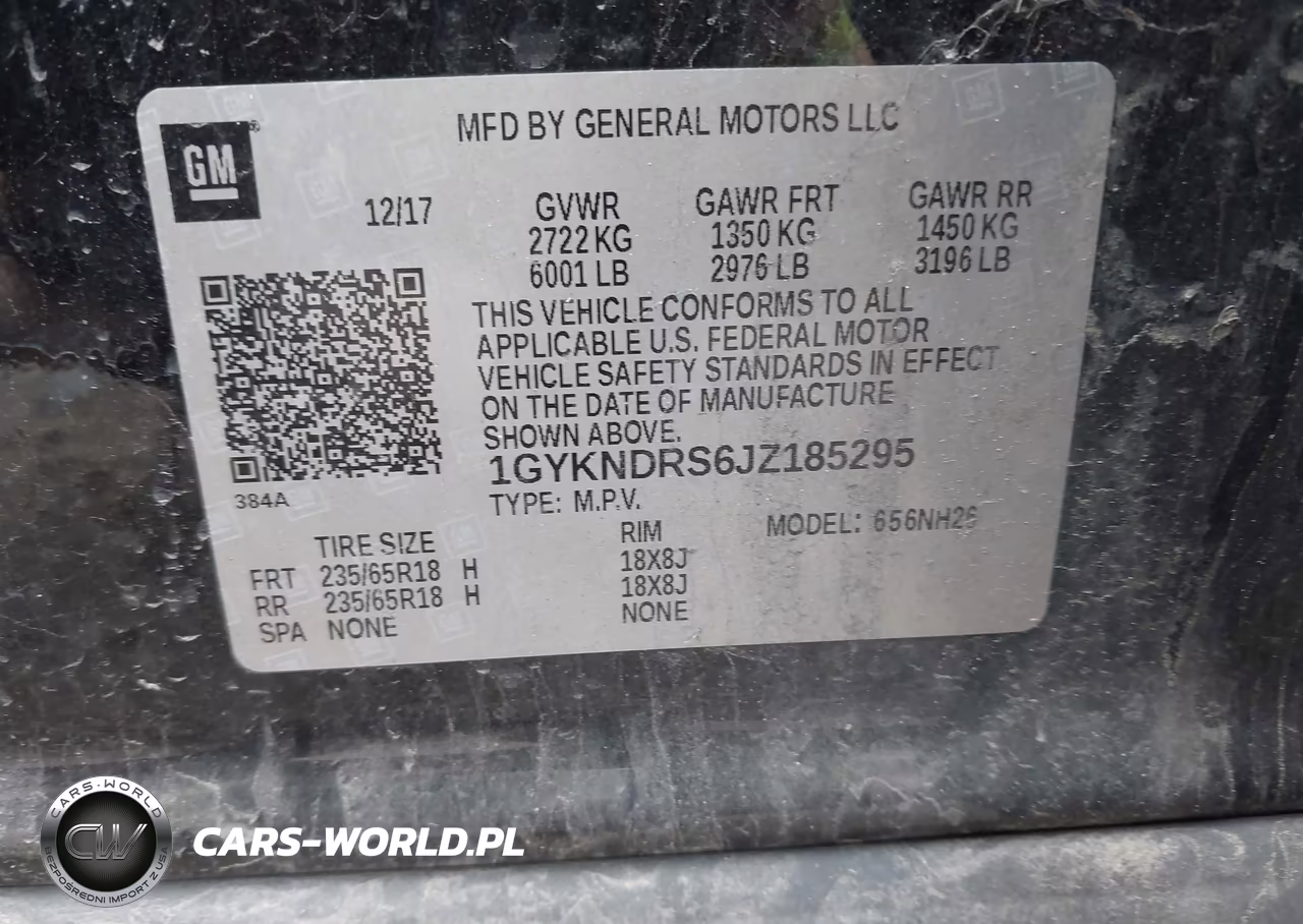 2018 Cadillac Xt5 Luxury VIN:1GYKNDRS6JZ185295 - 9