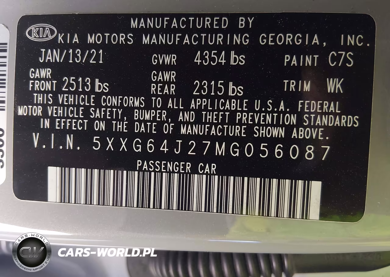 2021 Kia K5 Gt-Line VIN:5XXG64J27MG056087 - 9