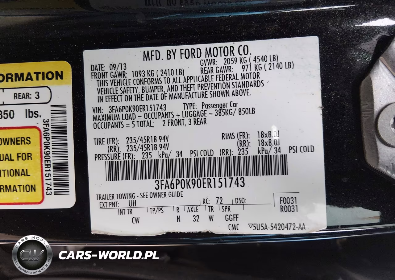 2014 Ford Fusion Titanium VIN:3FA6P0K90ER151743 - 9