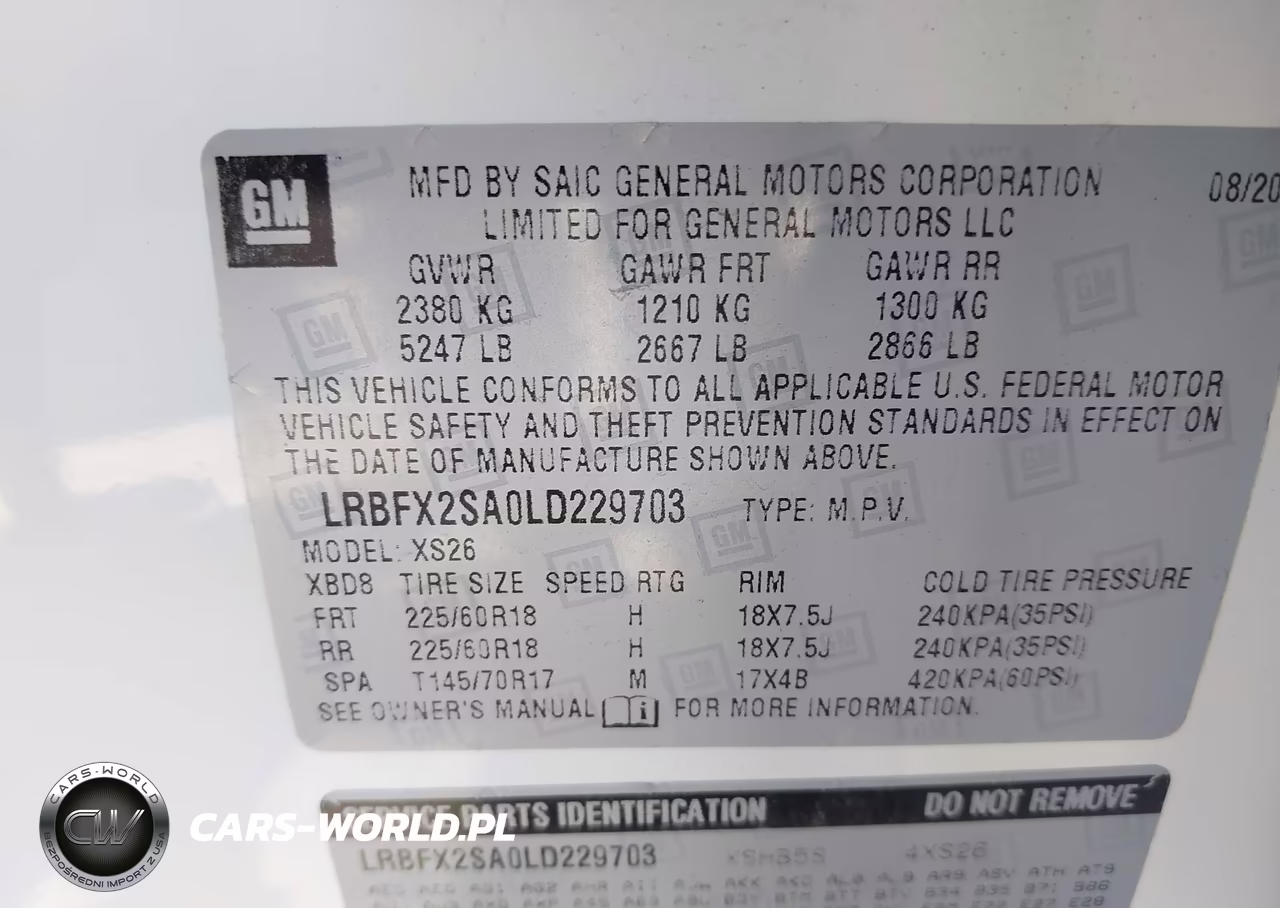 2020 Buick Envision Awd Essence VIN:LRBFX2SA0LD229703 - 9