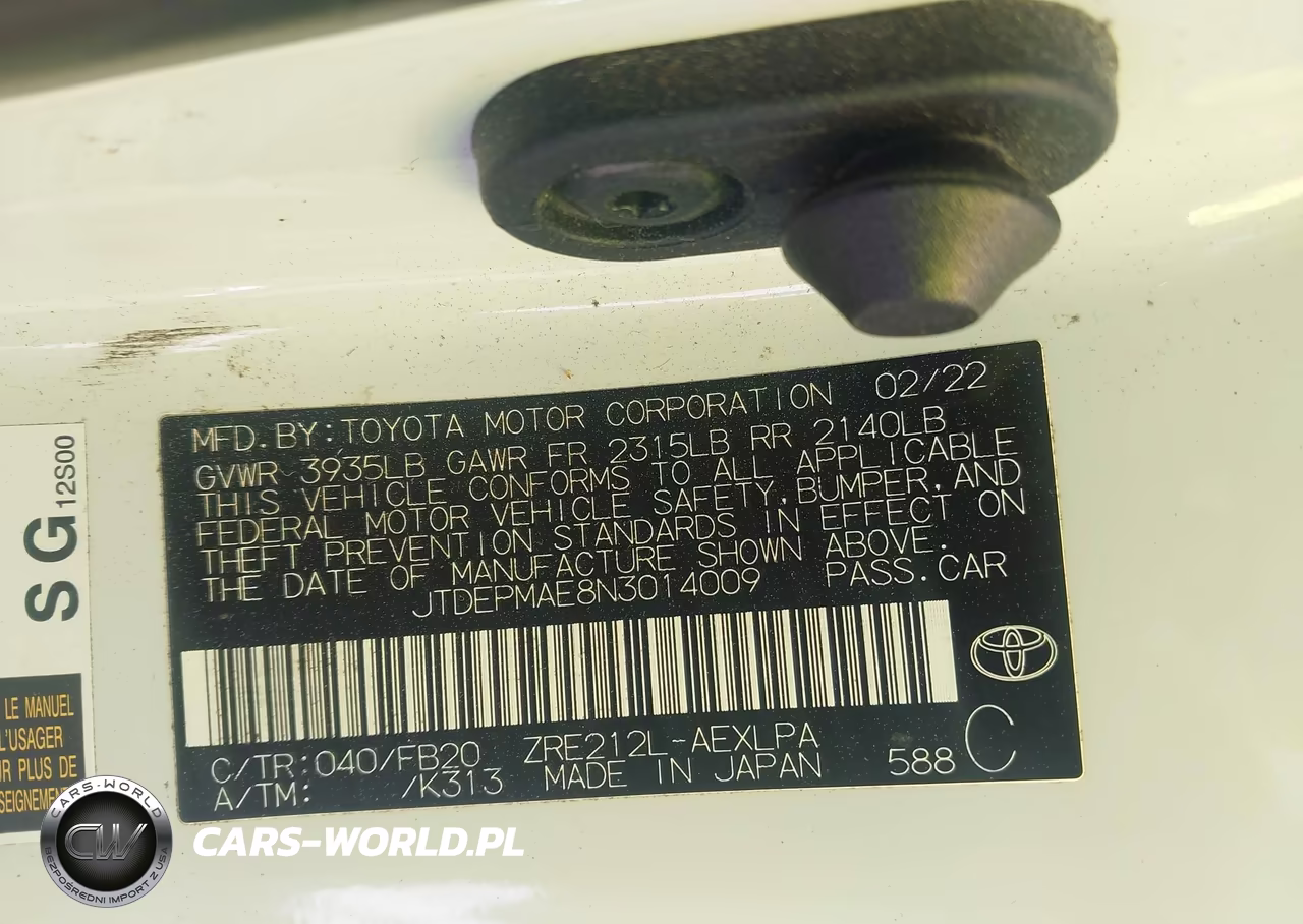 2022 Toyota Corolla Le VIN:JTDEPMAE8N3014009 - 9