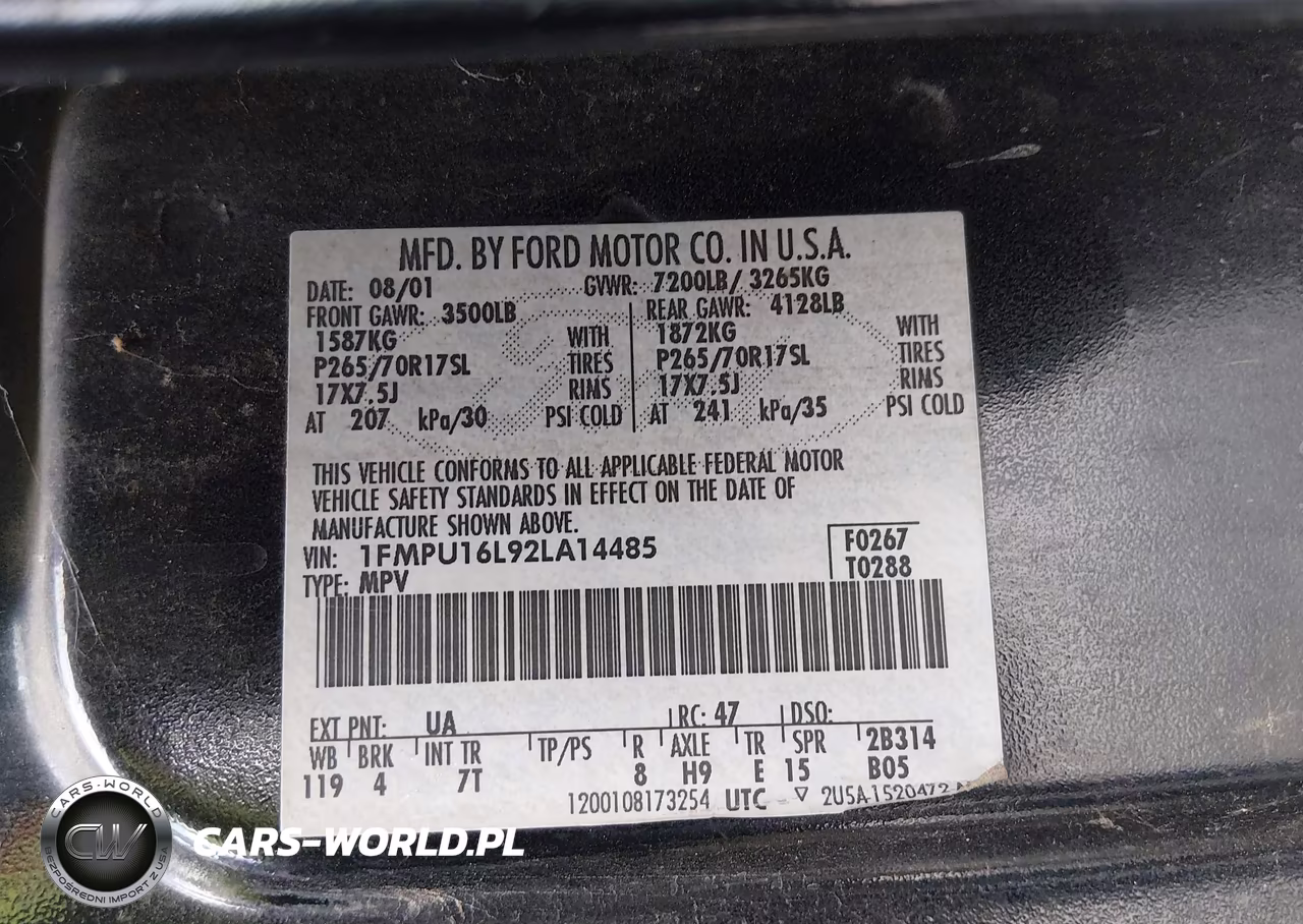 2002 Ford Expedition Xlt VIN:1FMPU16L92LA14485 - 9