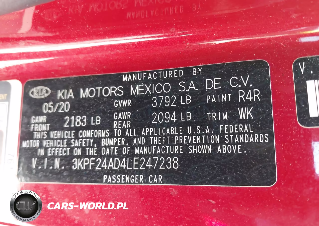 2020 Kia Forte Lxs VIN:3KPF24AD4LE247238 - 9