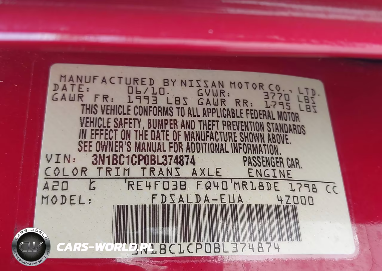 2011 Nissan Versa 1.8S VIN:3N1BC1CP0BL374874 - 9
