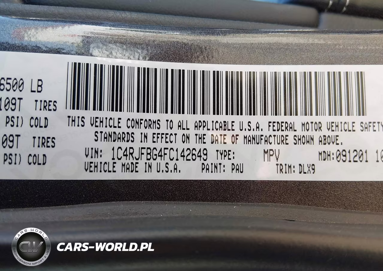 2015 Jeep Grand Cherokee Limited VIN:1C4RJFBG4FC142649 - 9