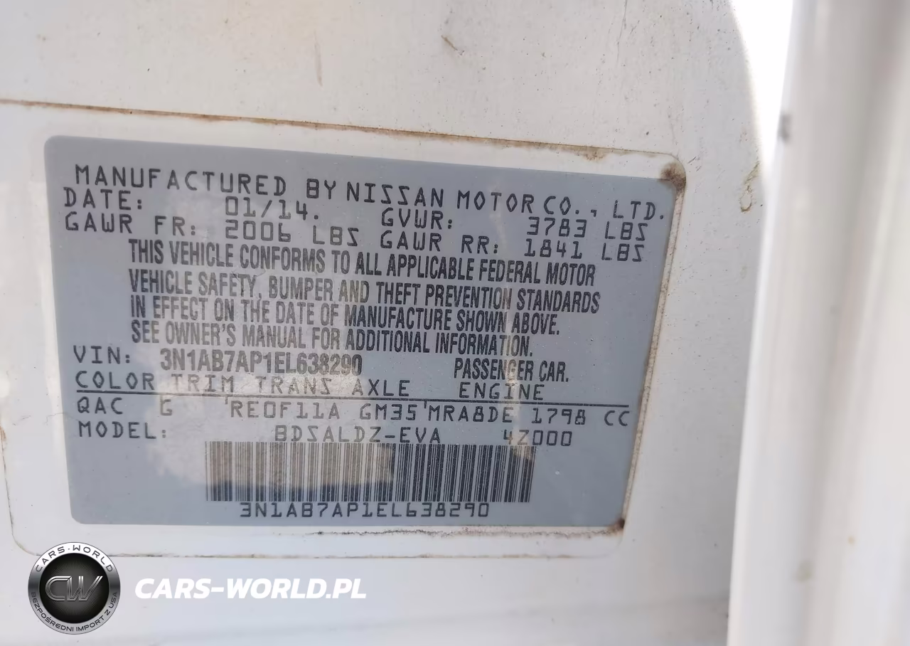 2014 Nissan Sentra Fe+ S-Fe+ Sv-S-Sl-Sr-Sv VIN:3N1AB7AP1EL638290 - 9