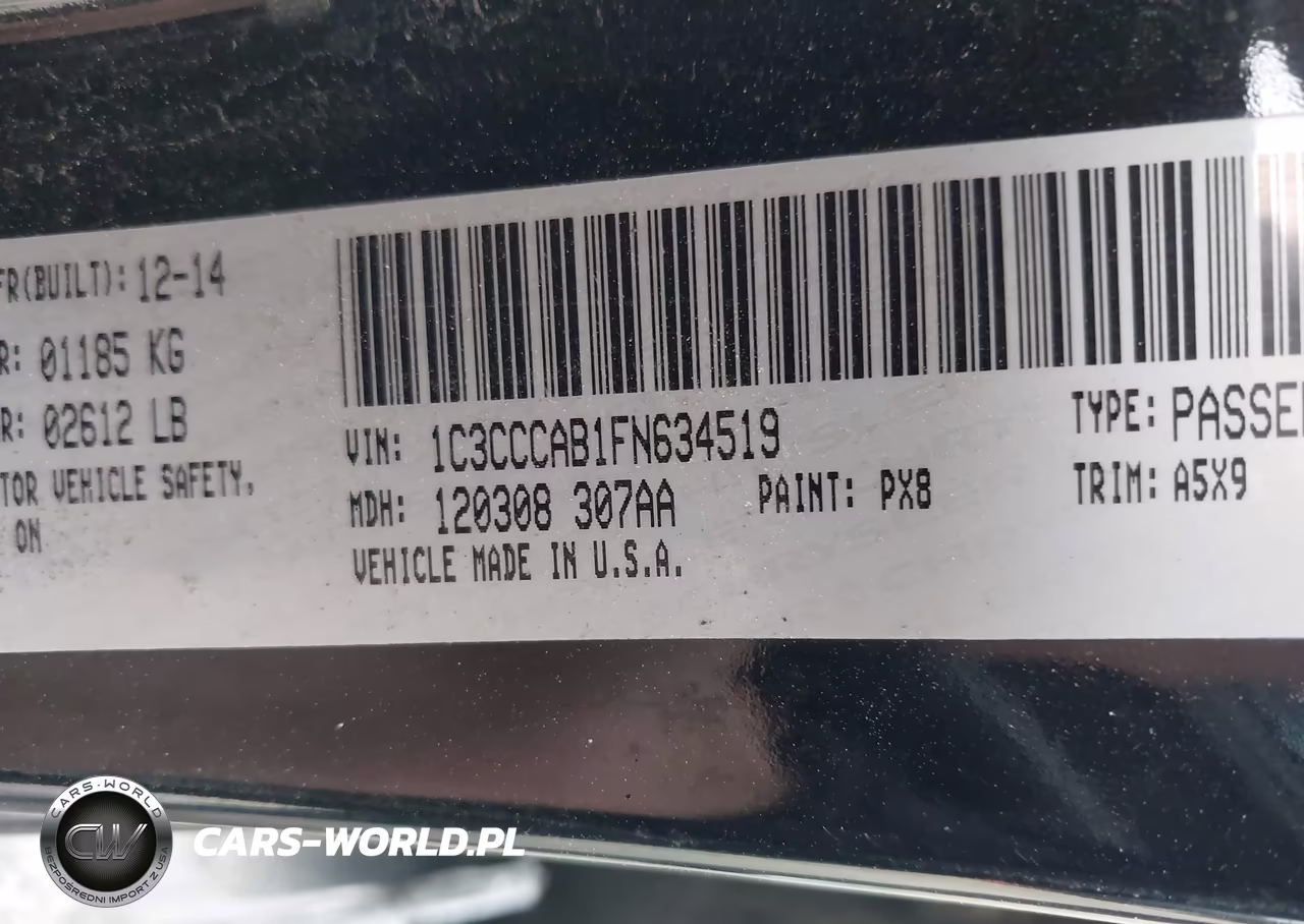 2015 Chrysler 200 Limited VIN:1C3CCCAB1FN634519 - 9