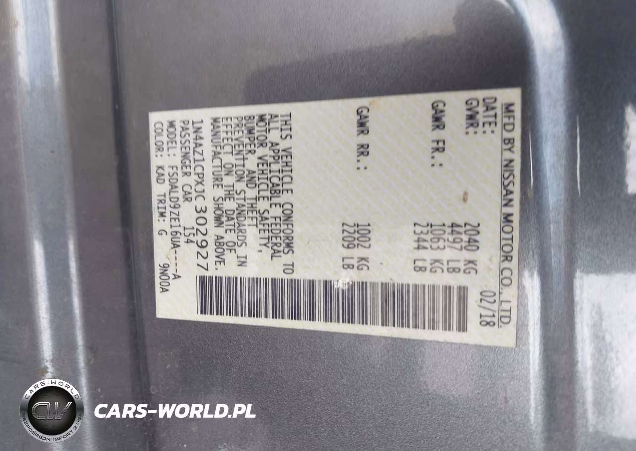 2018 Nissan Leaf Sv VIN:1N4AZ1CPXJC302927 - 9