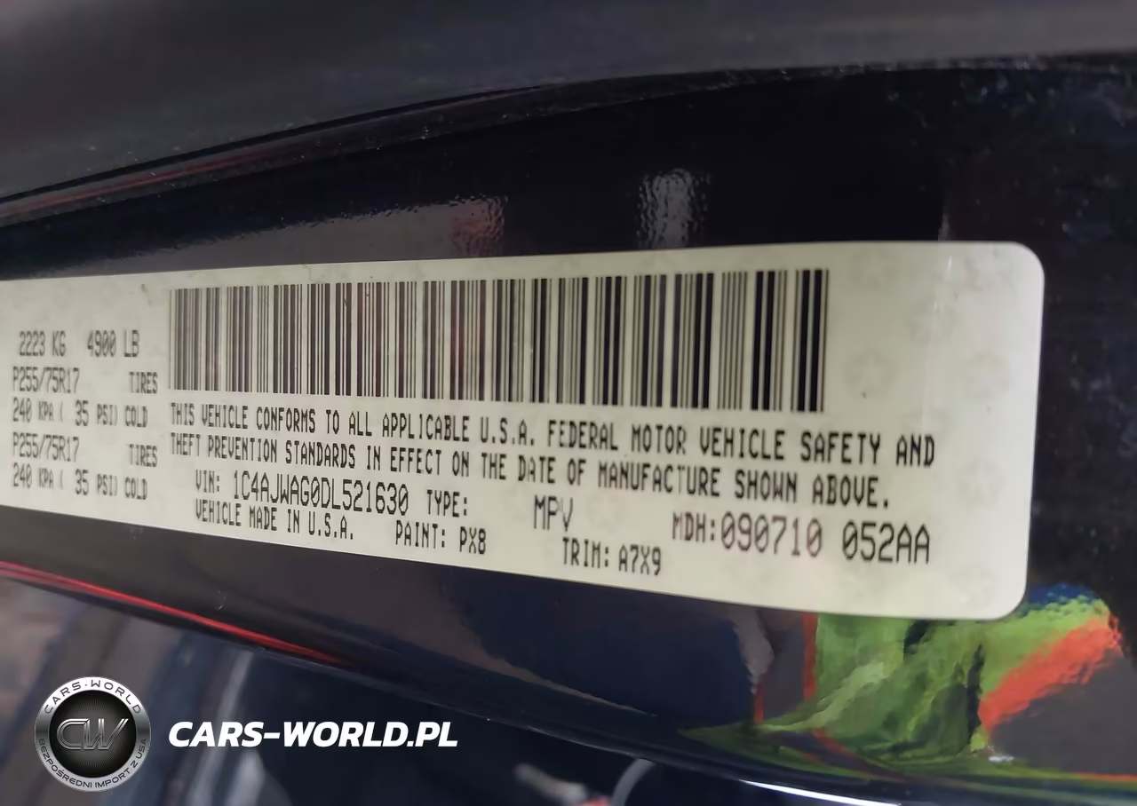2013 Jeep Wrangler Sport VIN:1C4AJWAG0DL521630 - 9