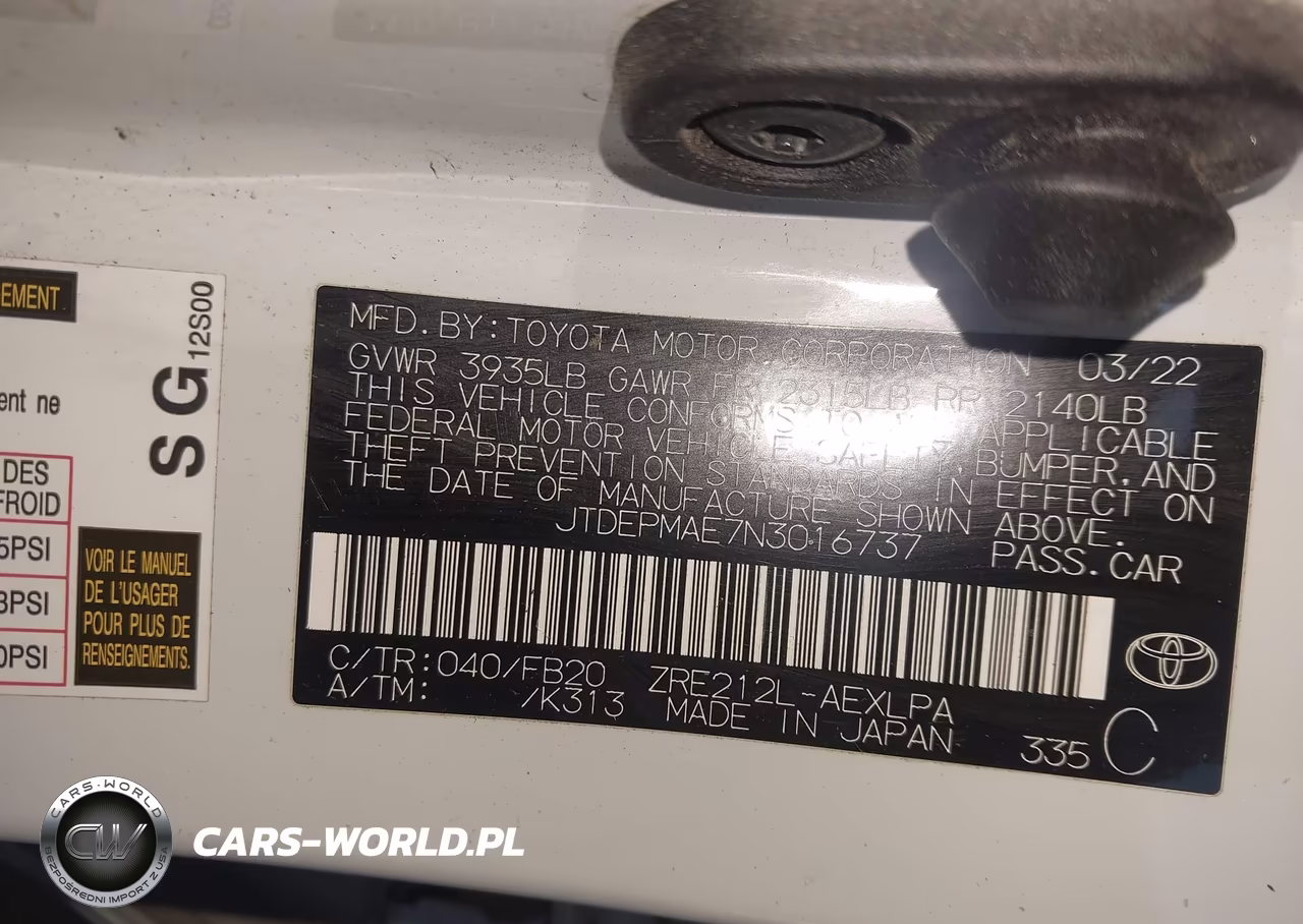 2022 Toyota Corolla Le VIN:JTDEPMAE7N3016737 - 9