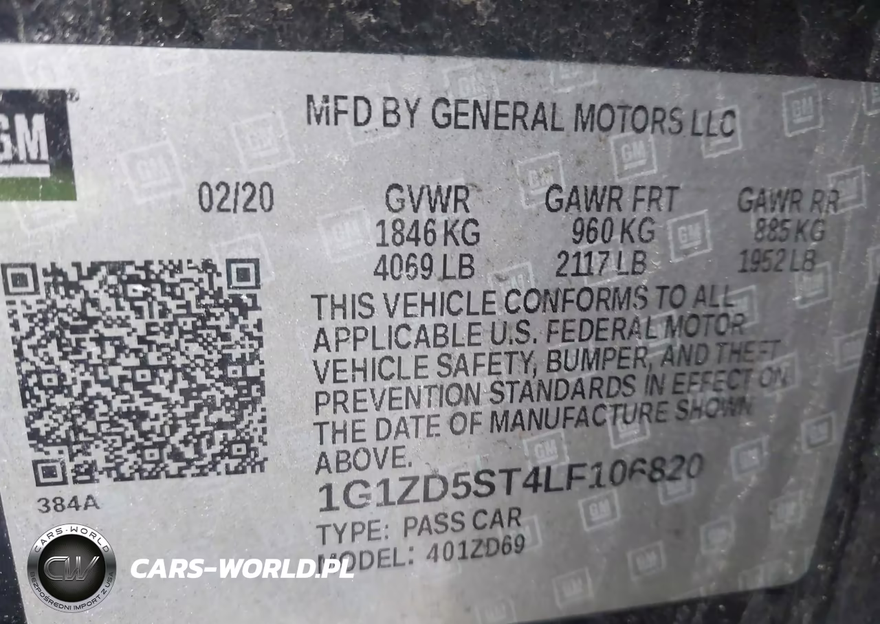 2020 Chevrolet Malibu Fwd Lt VIN:1G1ZD5ST4LF106820 - 9