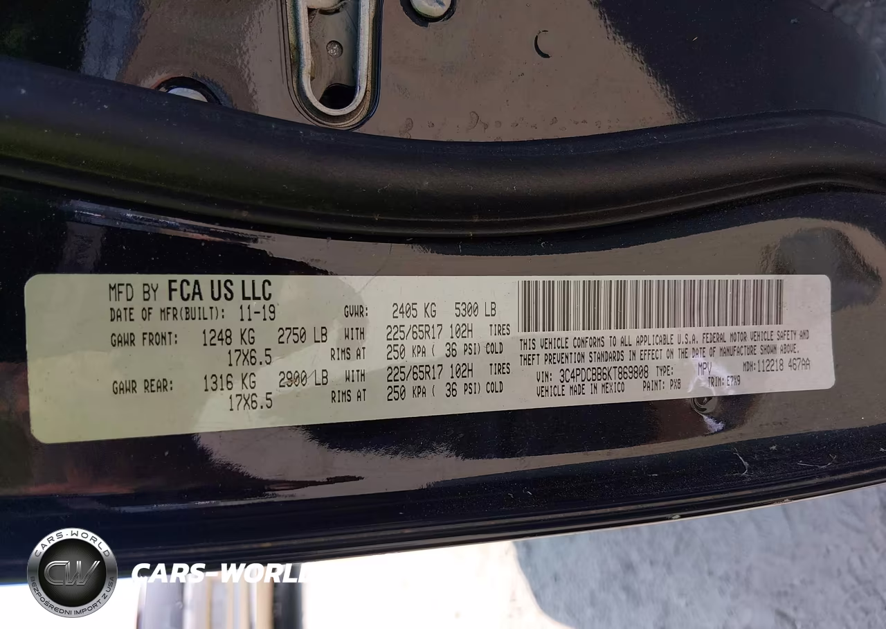 2019 Dodge Journey Se VIN:3C4PDCBB6KT869808 - 9