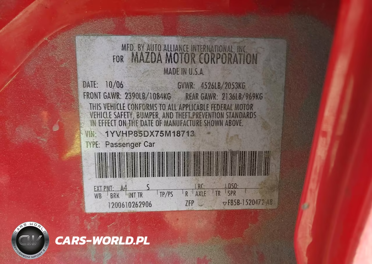 2007 Mazda Mazda6 S Grand Touring VIN:1YVHP85DX75M18713 - 9