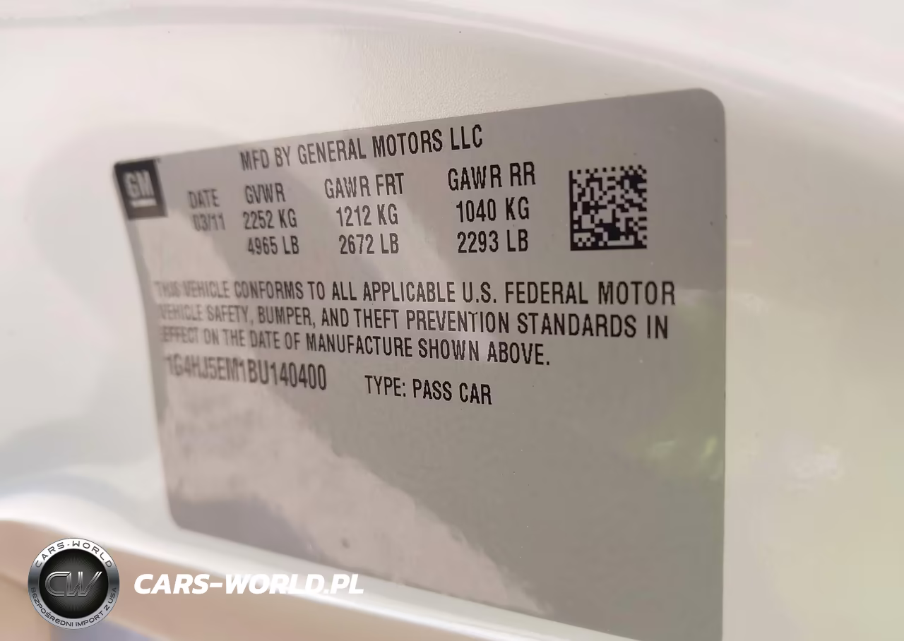 2011 Buick Lucerne Cxl Premium VIN:1G4HJ5EM1BU140400 - 9